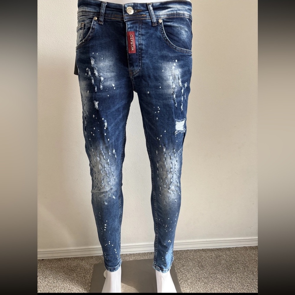 Mario Morato Denim Distressed Jeans Size 32